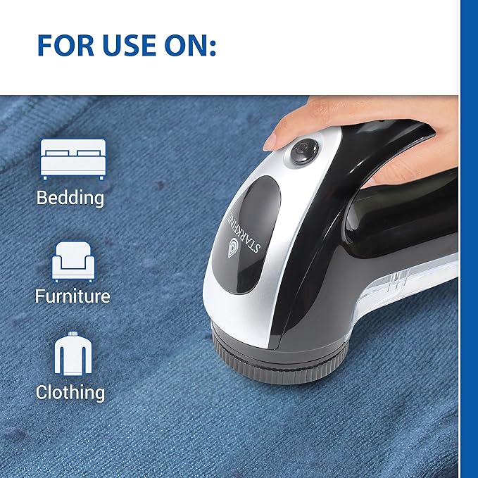StarkFine Rechargeable Fabric Shaver - Lint Remover with Bonus Blade — product view, view 3 | Judaica Square Lakewood