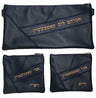 Prestige Leather Chabad Bar Mitzvah Set — Geometric Design, Prestige Collection (830D-CO)