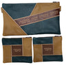 Prestige Leather Chabad Bar Mitzvah Set — Geometric Design, Imperial Collection (830I-PK2)