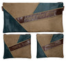 Prestige Leather Chabad Bar Mitzvah Set — Geometric Design, Premier Collection (830I-TN)