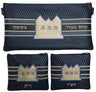 Prestige Leather Chabad Bar Mitzvah Set — Geometric & Diamond Design, Premier Collection (850I-CO5)