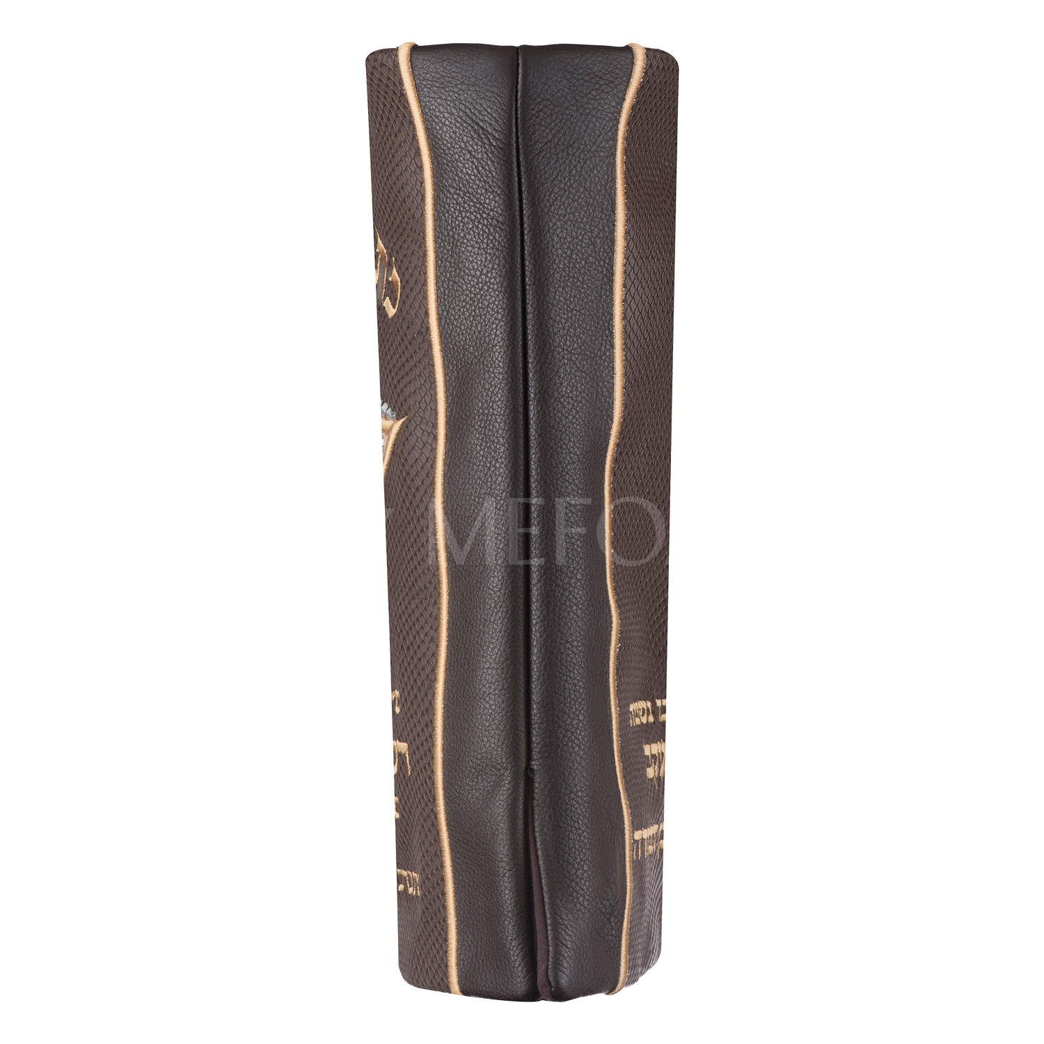 Leather Torah Mantle - Style 442 -Brown - Image 3