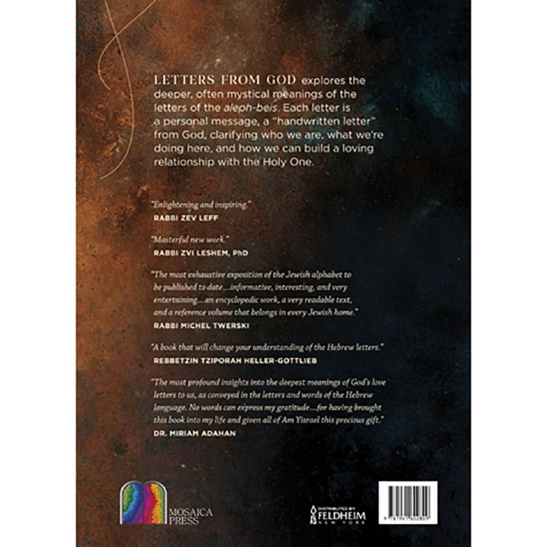 Letters from God by Chava Ashkenazi Bloom, back cover
