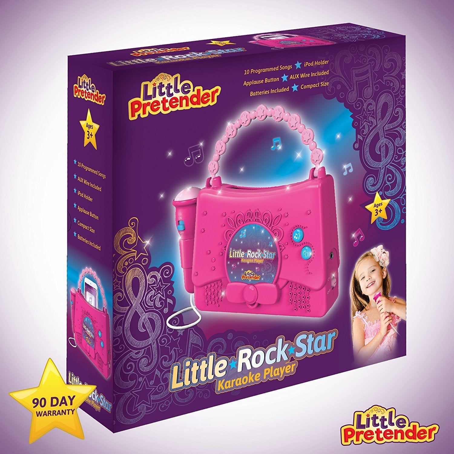 Little Pretender Little Rock Star Kids Karaoke Machine with Mic — toddler, view 4 | Judaica Square Lakewood