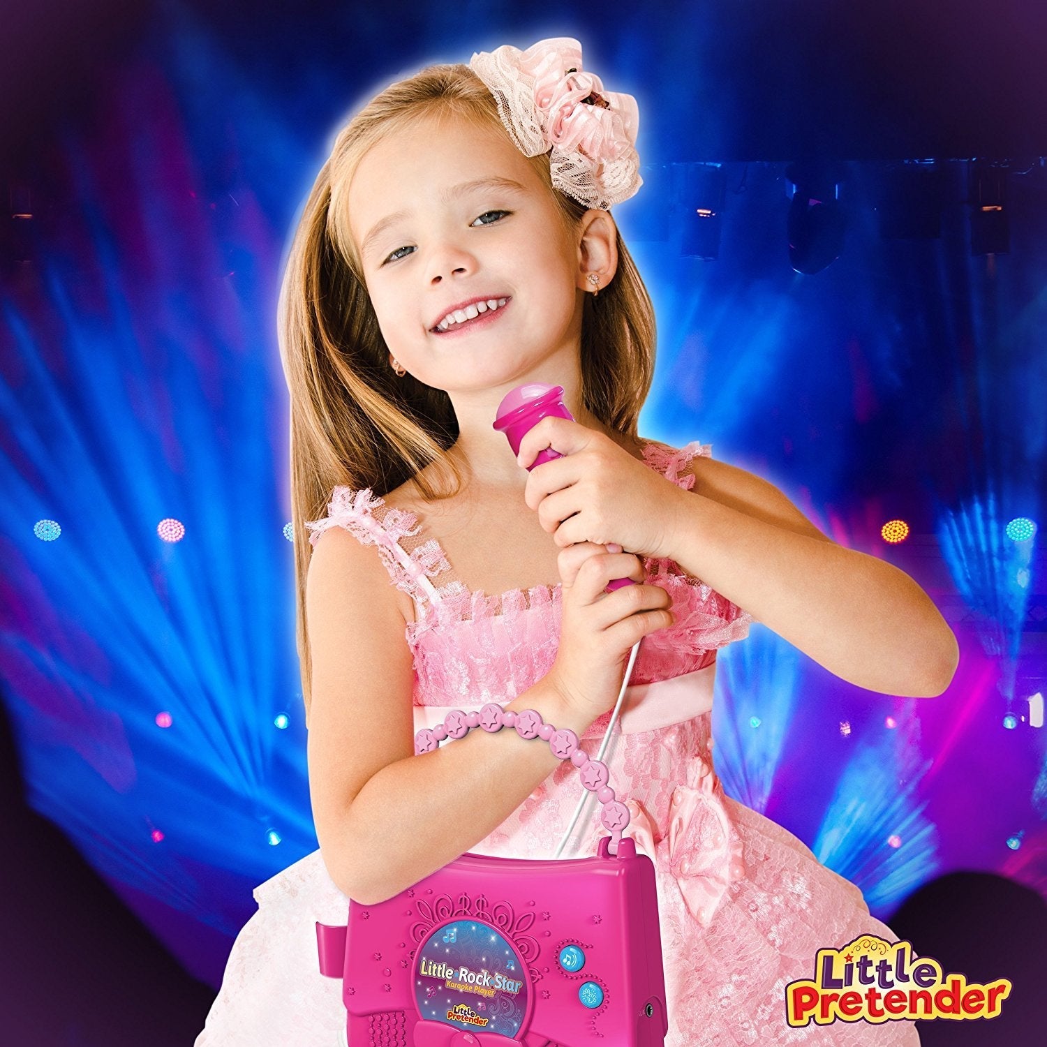 Little Pretender Little Rock Star Kids Karaoke Machine with Mic — toddler, view 2 | Judaica Square Lakewood