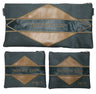 Prestige Leather Chabad Bar Mitzvah Set — Geometric & Diamond Design, Supreme Collection (925H-SL)