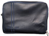 Prestige Leather Tallit & Tefillin Bag — Travel & Compact Design, Classic Collection (TB945B-NV)