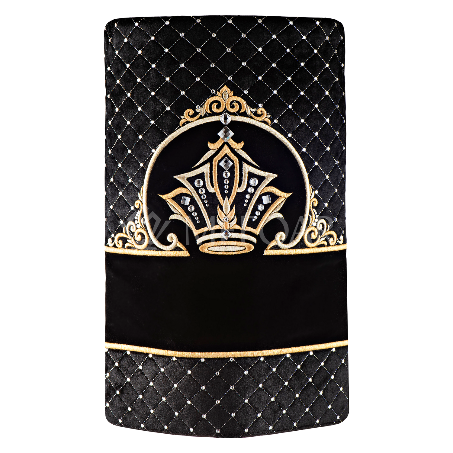 Velvet Torah Mantle - Style 434 -Black - Image 2