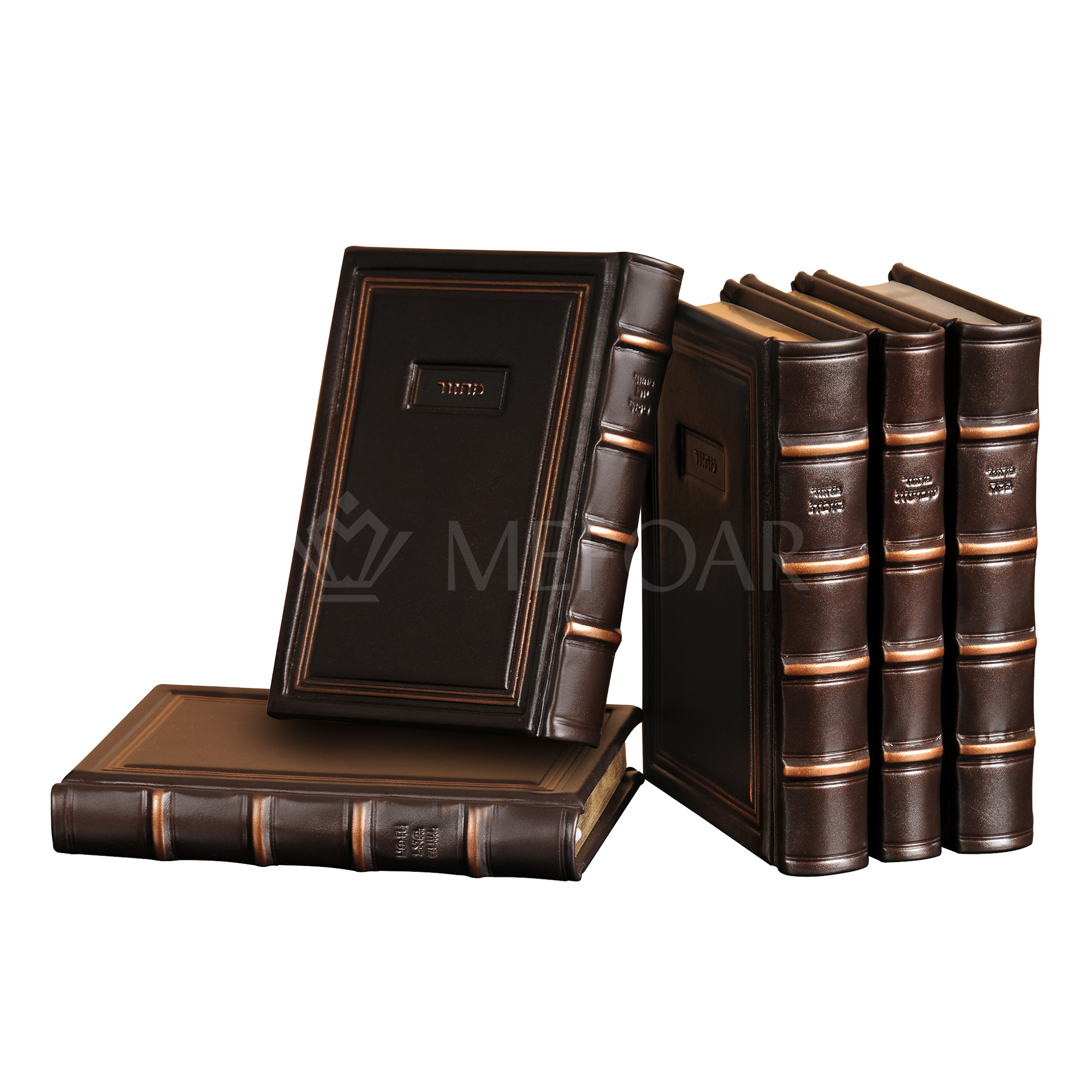 Antique Espresso  Leather Machzor - מחזור שבח: Style 95 - Machzorim
