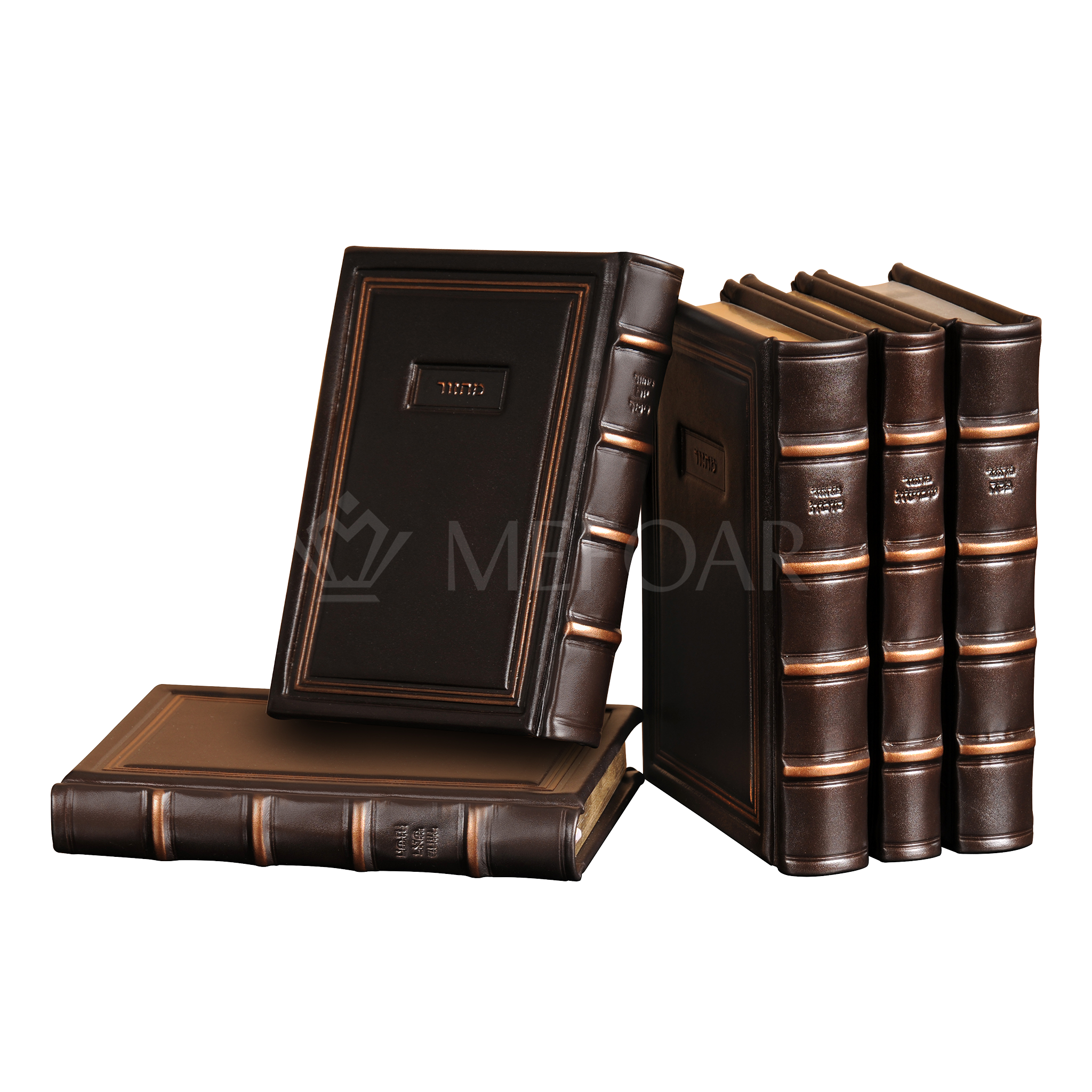 Antique Espresso  Leather Machzor - מחזור שבח: Style 95 - Machzorim
