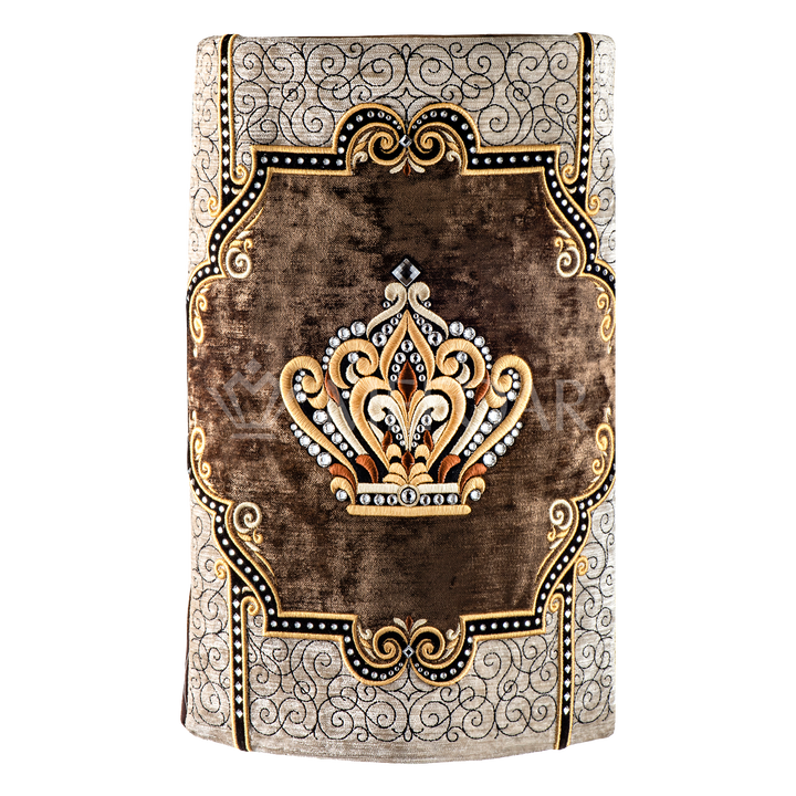 Velvet Torah Mantle - Style #811 - Brown