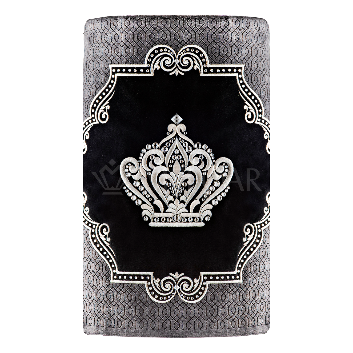 Velvet Torah Mantle - Style 811 -Grey - Image 2