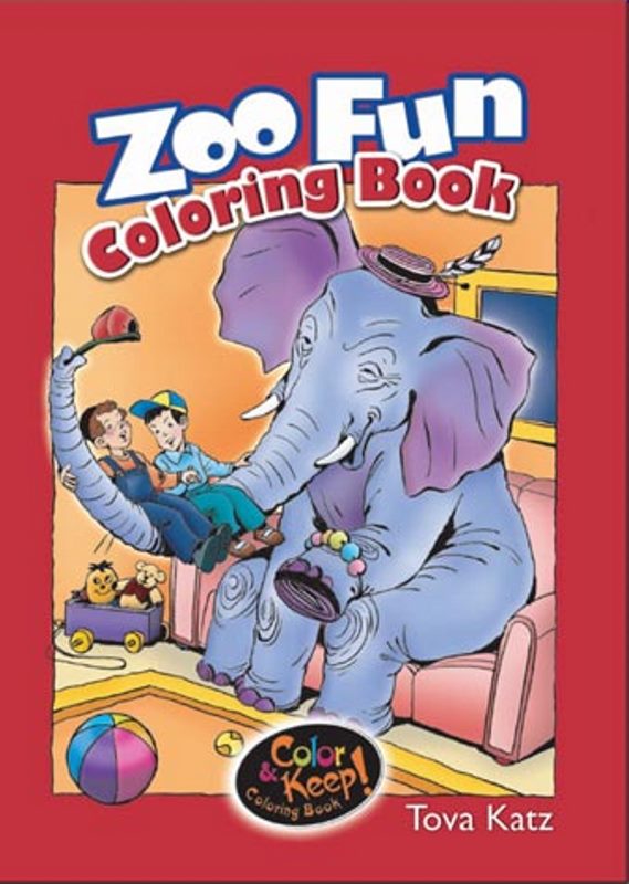 Front cover of Zoo Fun Coloring Book