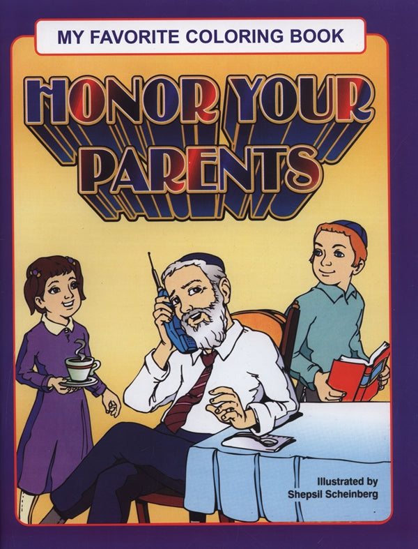 Front cover of Honoring Your Parents Coloring Book