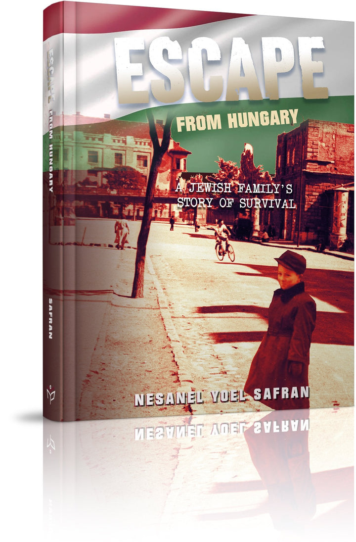3D mockup of the Escape from Hungary front and back covers together