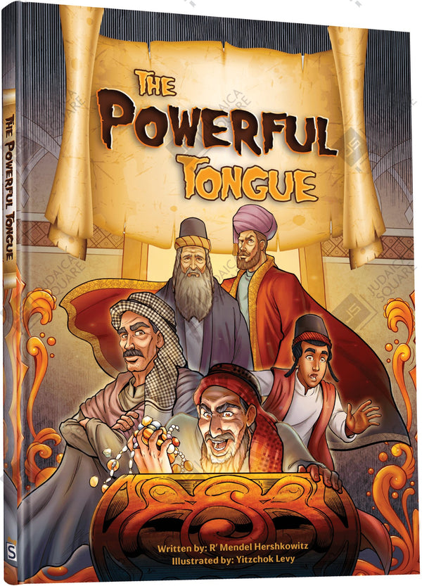 The Powerful Tongue – Jewish comic book cover by R' Mendel Hershkowitz