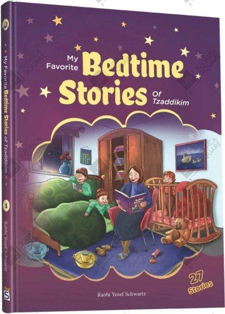 My Favorite Bedtime Stories of Tzaddikim - Volume 1 – Jewish comic book cover by Rabbi Yosef Schwartz