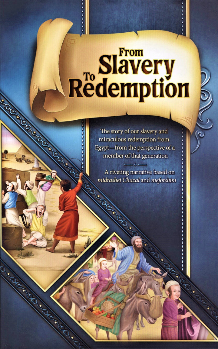 Flat front cover of From Slavery to Redemption with its scroll title and cover summary