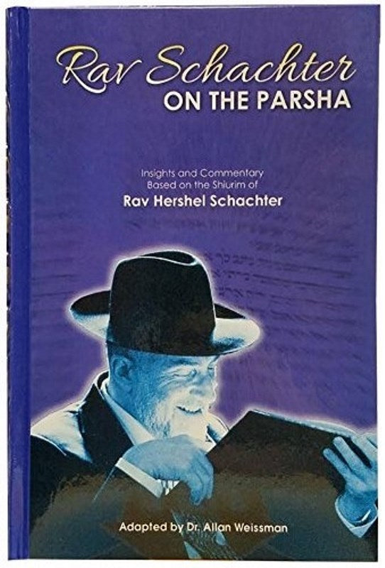 Front cover of Rav Schachter on The Parsha
