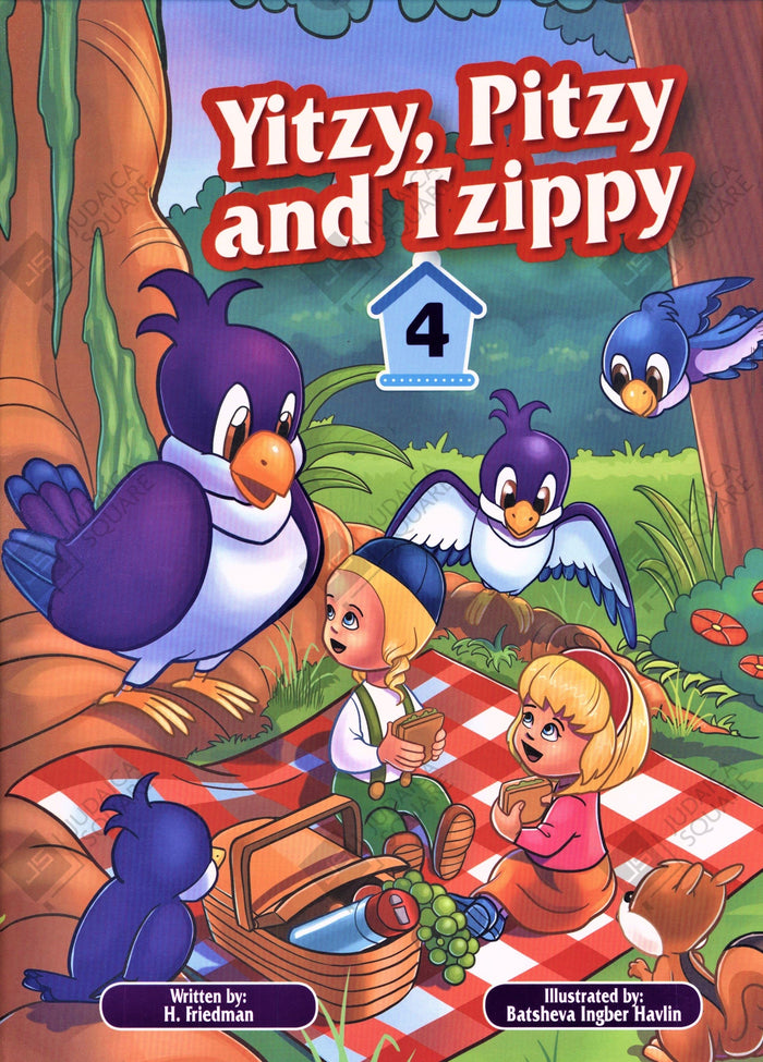 Yitzy, Pitzy and Tzippy - Volume 4 – Jewish comic book cover by H. Friedman