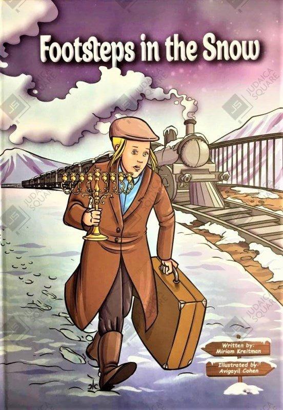 Footsteps In The Snow – Jewish comic book cover by Miriam Kreitman