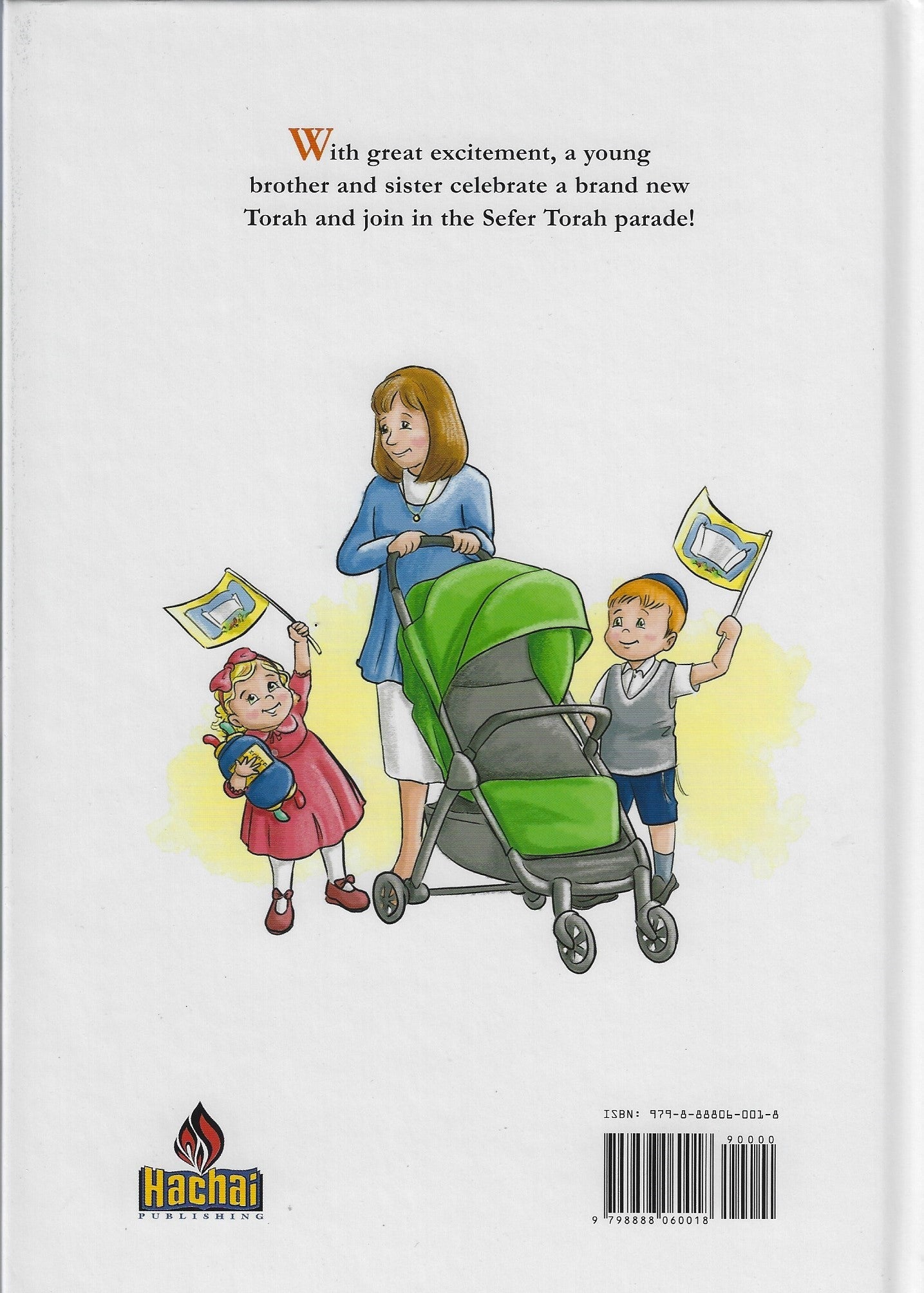 The New Sefer Torah Parade — by Tzivia Adler, Toddler Book, Ages 2–5 | Judaica Square Lakewood