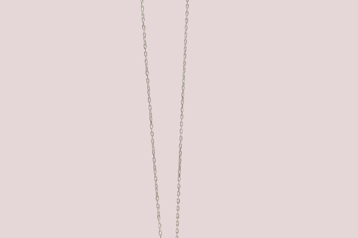 Sterling silver mezuzah case pendant with hamsa design and chain | Judaica Square Lakewood (view 8)