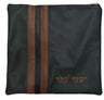 Prestige Leather Tallit & Tefillin Bag — Crown Design, Prestige Collection (985D-HG)