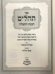 Tehillim Havanas Hatefillah - תהלים הבנת התפלה