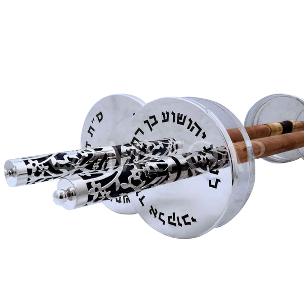 Modern Cutout Design Atzei Chaim: AB-2 - Torah Rollers & Atzei Chaim