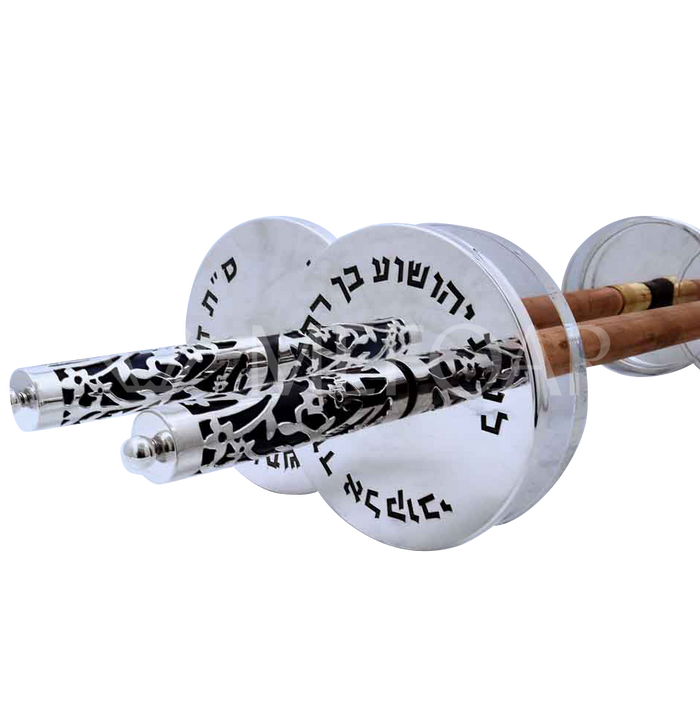 Modern Cutout Design Atzei Chaim: AB-2 - Torah Rollers & Atzei Chaim