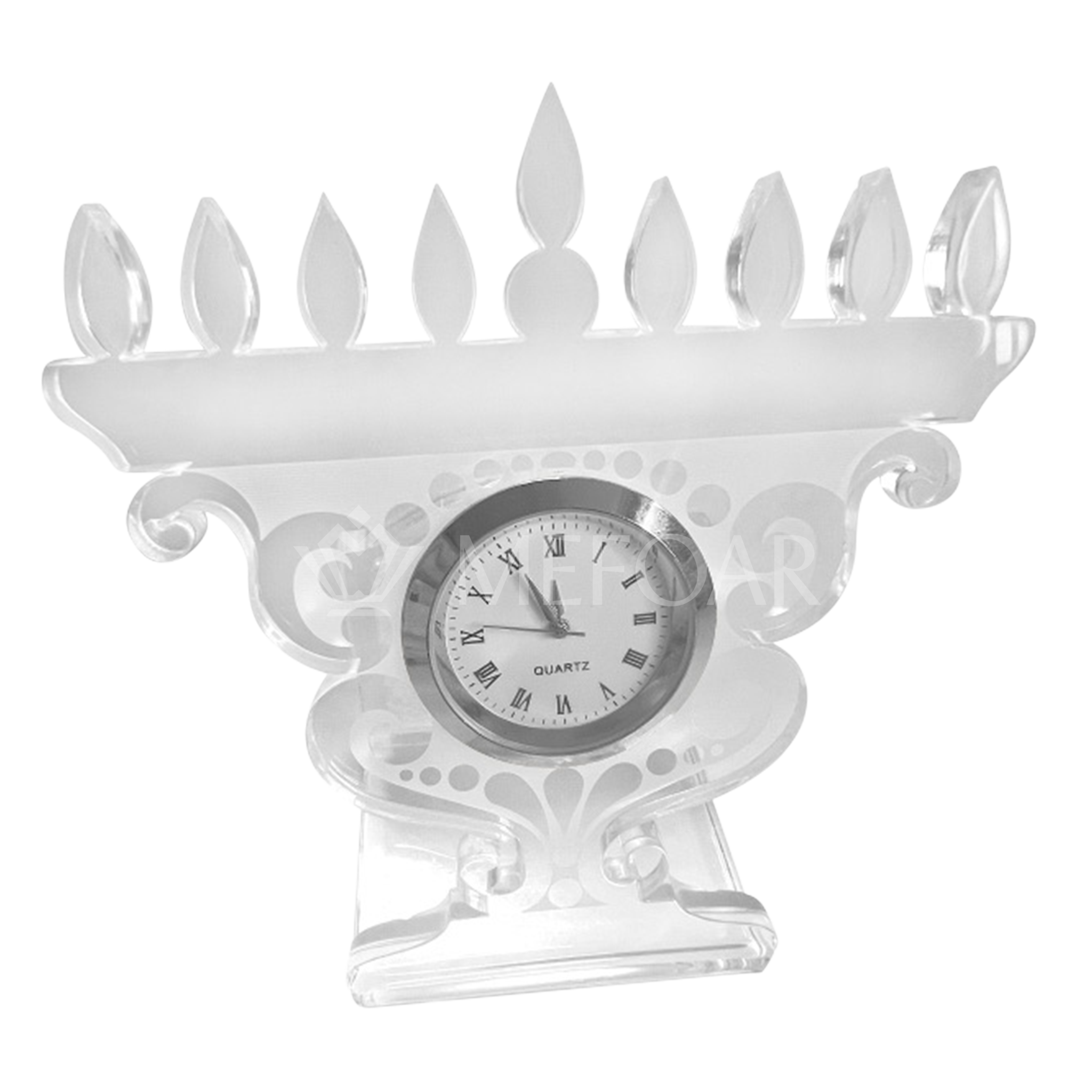 Acrylic Table Clock -Style 170 - Chanukah
