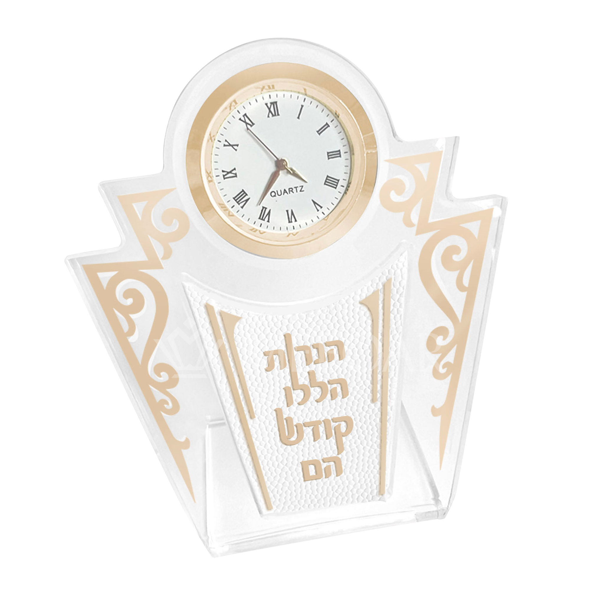 Acrylic Table Clock -Style 171 - Chanukah