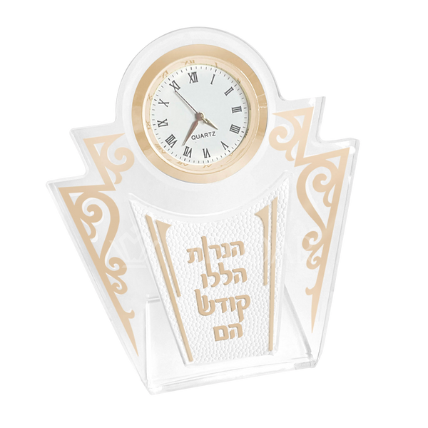 Acrylic Table Clock -Style 171 - Chanukah