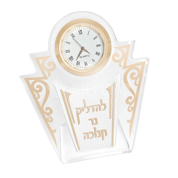 Acrylic Table Clock -Style 172 - Chanukah
