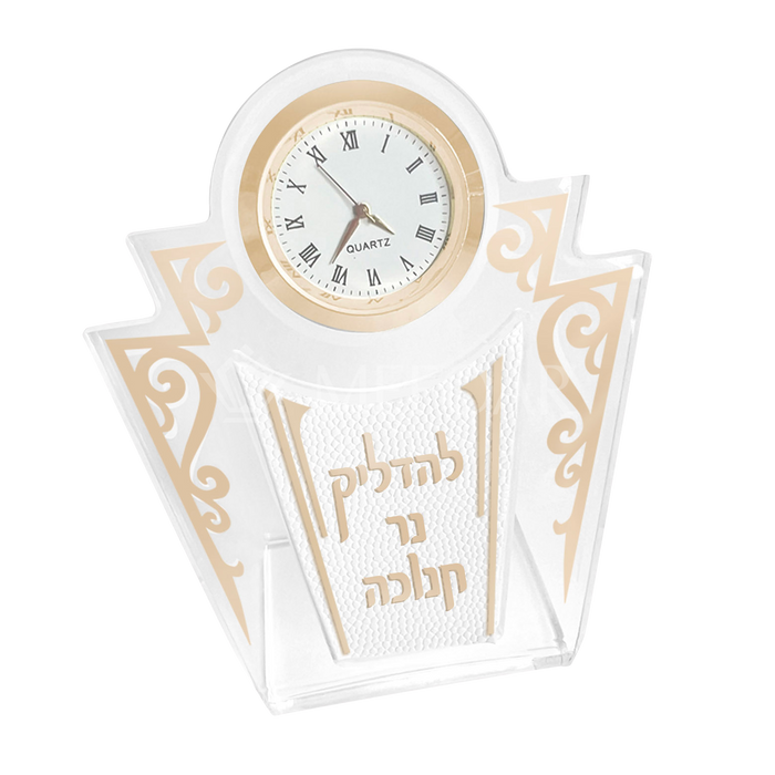 Acrylic Table Clock -Style 172 - Chanukah