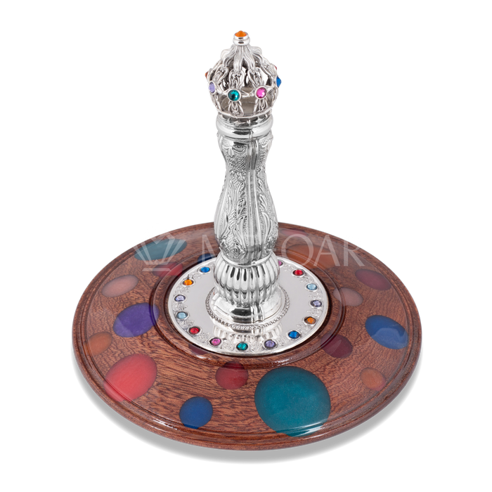 Modern Design Atzei Chaim: AE-37 - Torah Rollers & Atzei Chaim