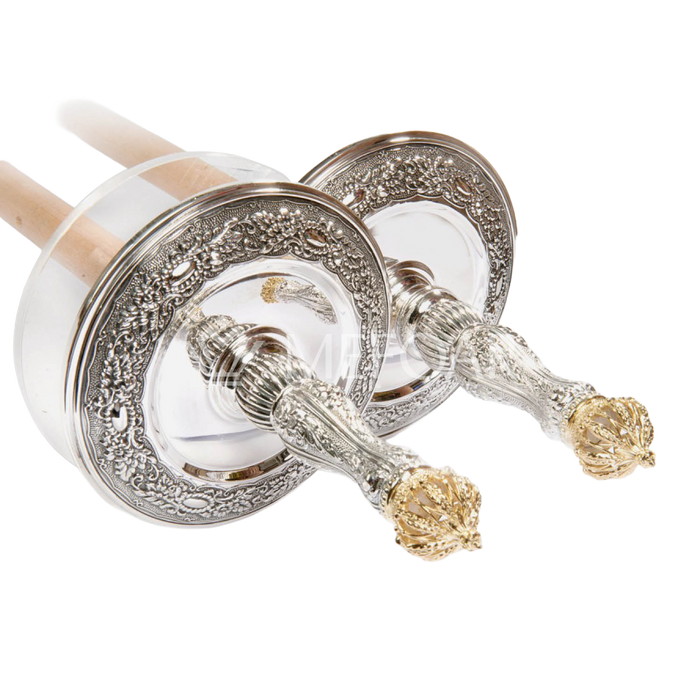 Modern Design Atzei Chaim: AE-68 - Torah Rollers & Atzei Chaim