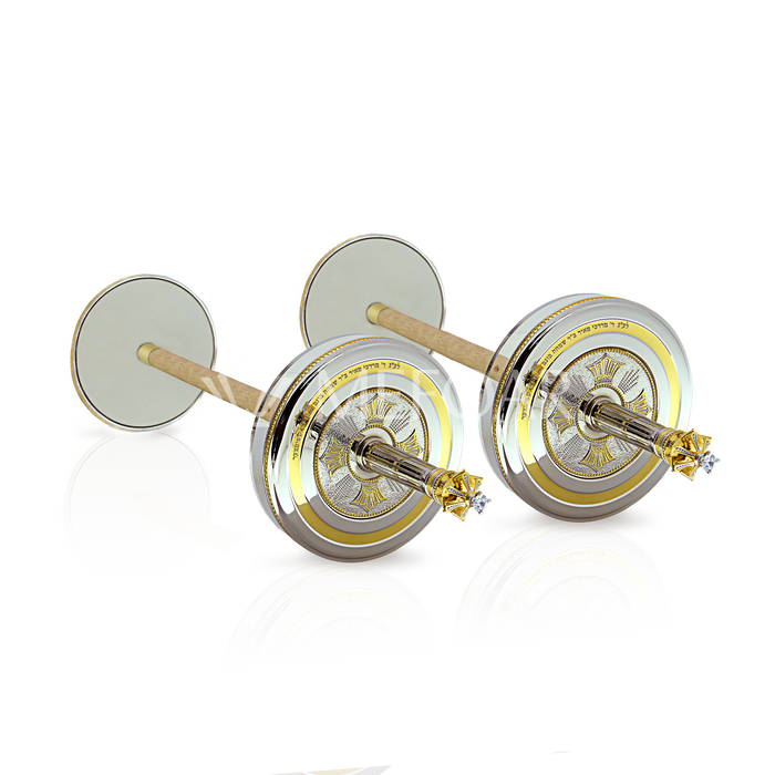 Kitronim Design Atzei Chaim: AF-3 - Torah Rollers & Atzei Chaim