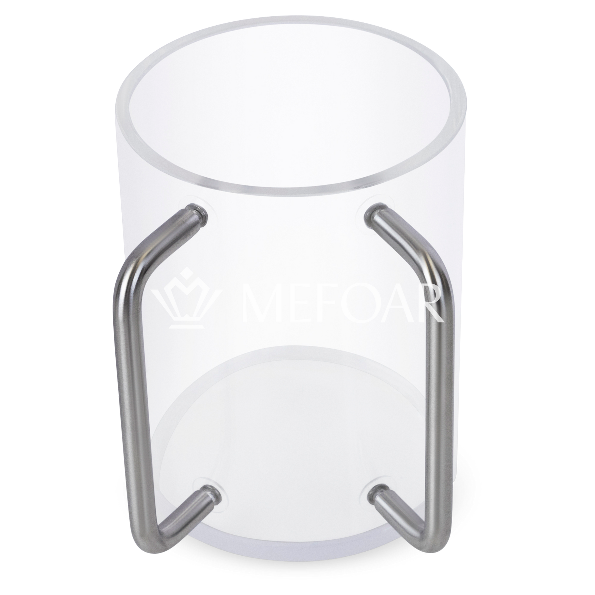Mefoar Acrylic Wash Cup - SILVER - Judaica Accessories
