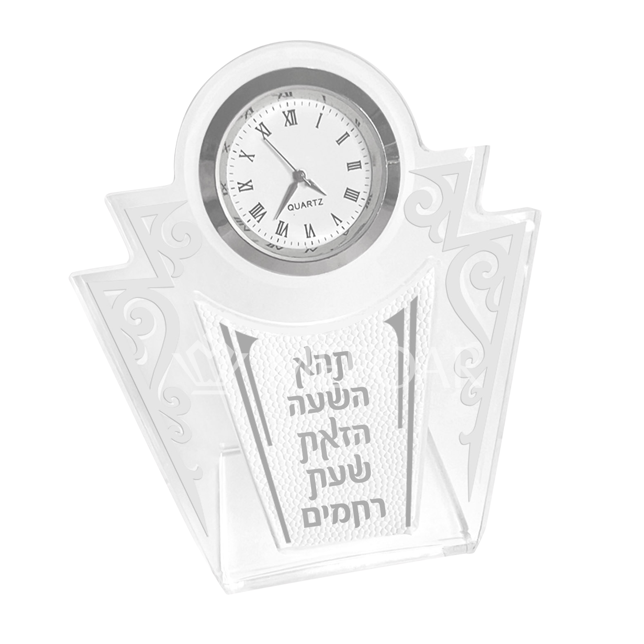 Acrylic Table Clock -Style 970 - Chanukah