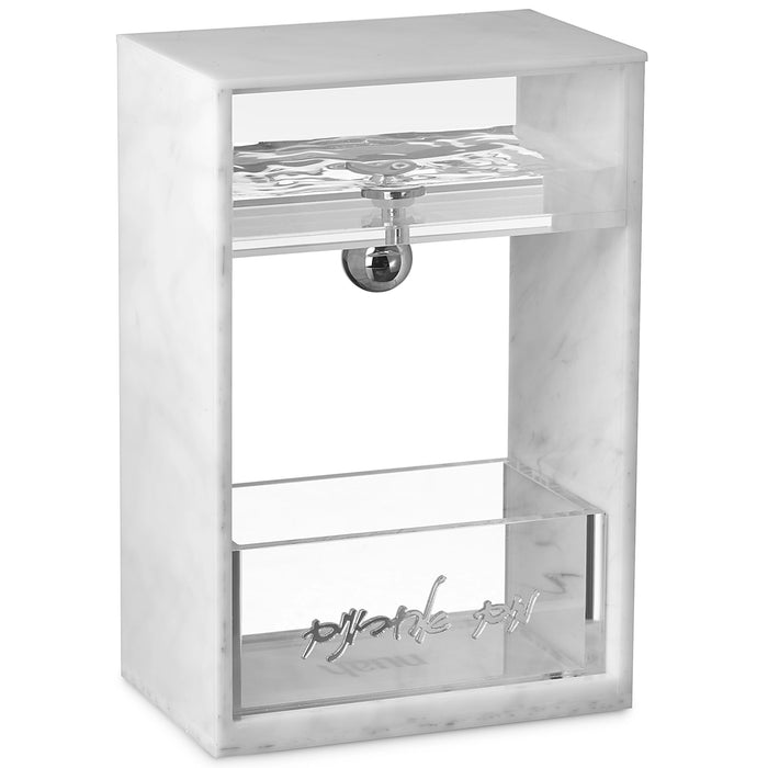 Elegant Marble / Acrylic Mayim Achronim — mayim achronim set | Judaica Square Lakewood