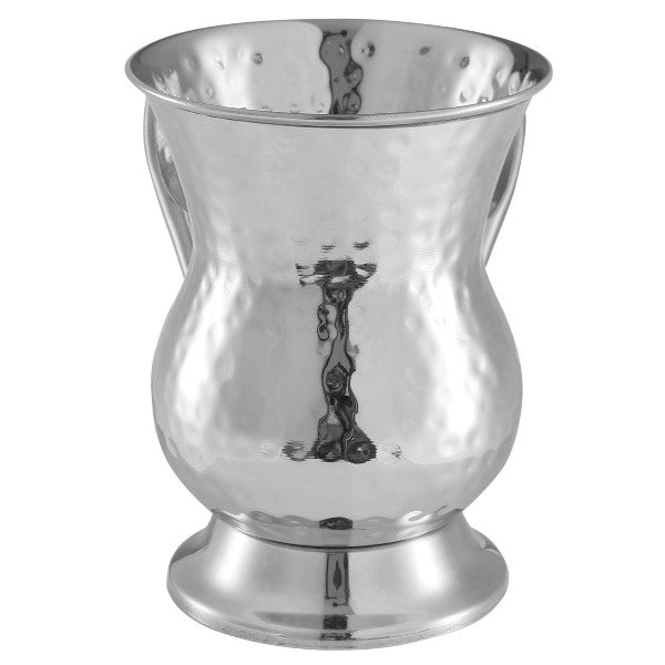 Stainless Steel Washing Cup Hammered With Base `