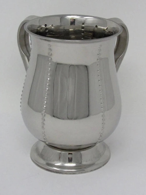 Wash Cup: Stainless Steel Dotted Design 