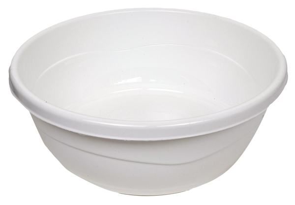 Plastic Washing Bowl White (Case Quantity 60 PC)
