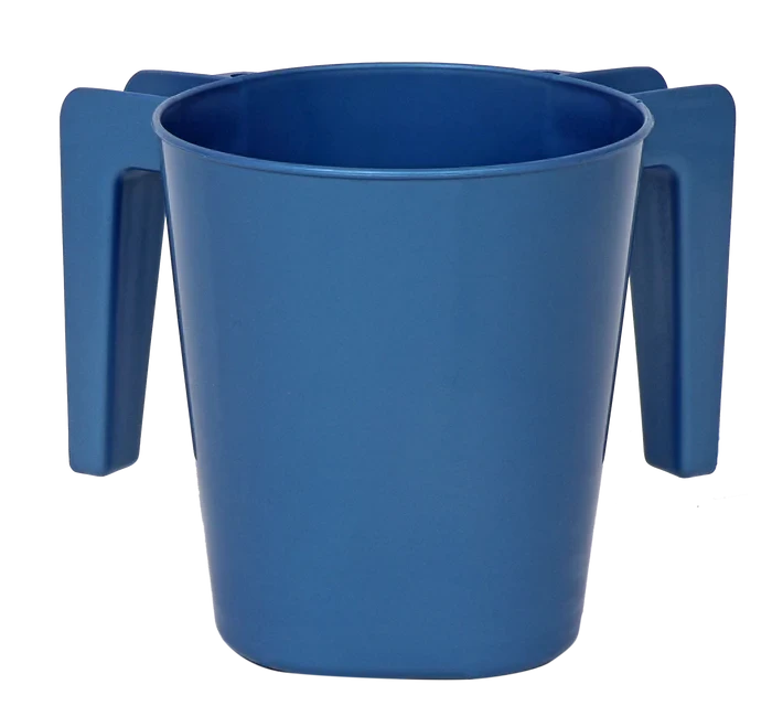 Wash Cup: Plastic - Metallic Blue