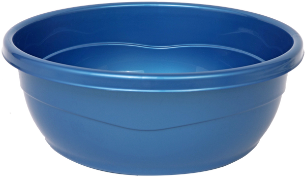 Plastic Washing Bowl Metallic Blue (Case Quantity 60 PC)