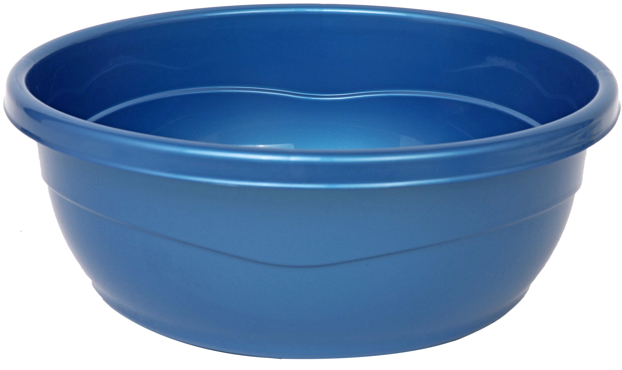 Plastic Washing Bowl Metallic Blue (Case Quantity 60 PC)