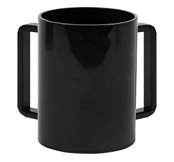 Wash Cup: Lucite Black - Black Handles