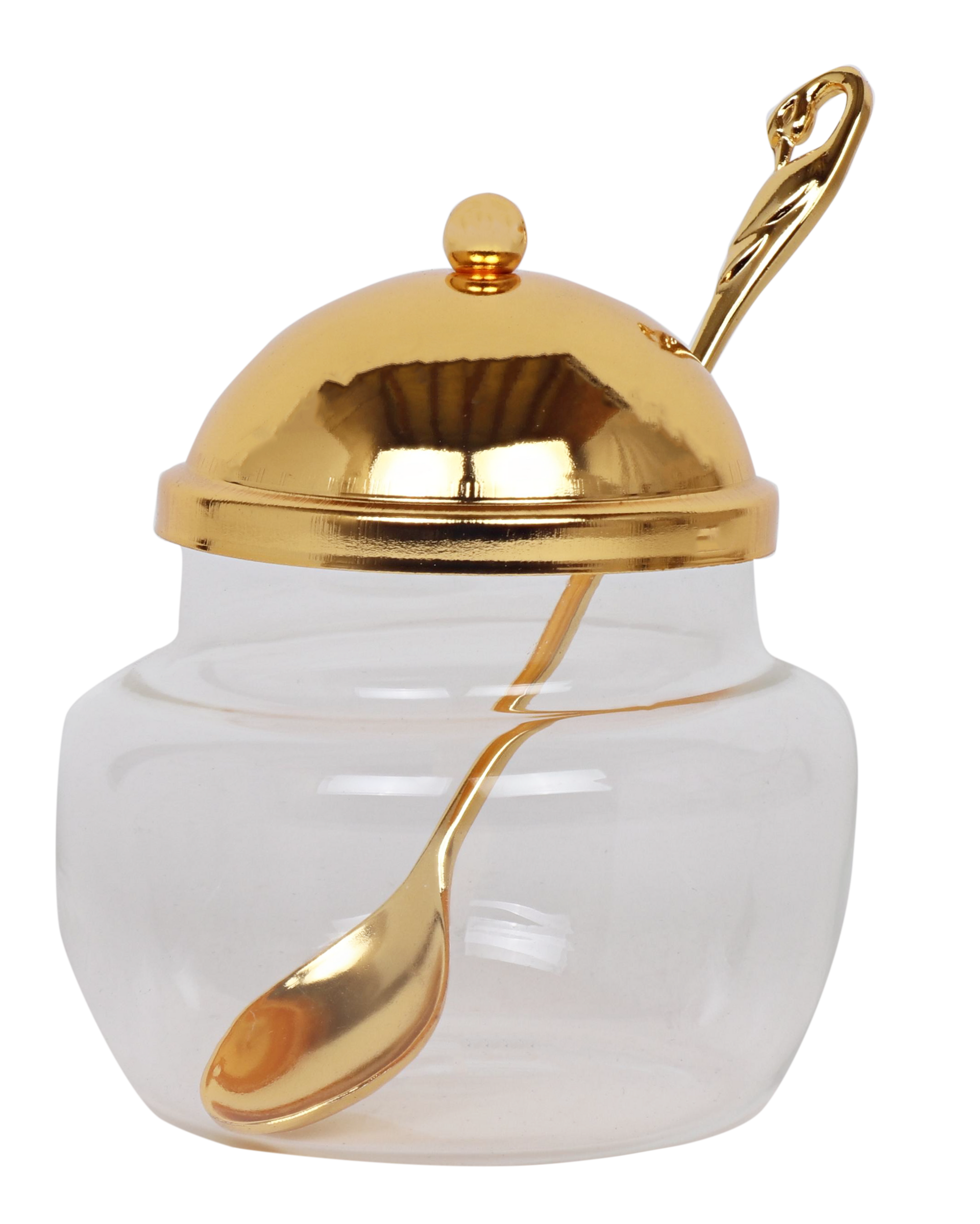 Dish Gold With Spoon